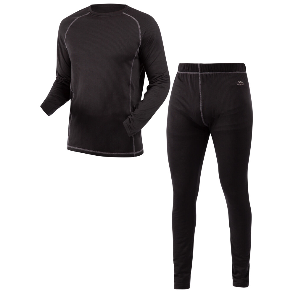 (XL, Black) Trespass Mens Base Layer Set Sandler