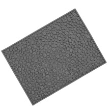 Rutschfeste Kaffeebohnen PVC-Matte 40x30cm Thekenbar-Unterlage Grau