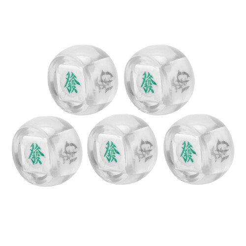 5 Stück Windrichtungswürfel, transparent 4,2 cm/2,2 cm 1