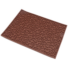 Rutschfeste Kaffee-Bohnen-Oberfläche Matte PVC Schreibtischunterlage für Bartheke Wasserablauf