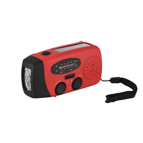 Solarkurbelradio 2000mAh 130x65x48mm Schwarz 2