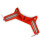 4 piezas de clip de ángulo recto de 90 rojo 21x7,4 cm 1