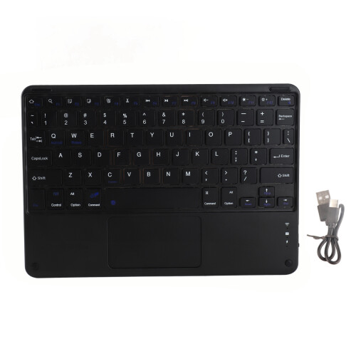 Bluetooth Wireless Keyboard with Touchpad 78 Keys Ultra Thin Silent Keyboard for Android for Win 1