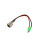 Charging Port Replacement Electric Scooter 3 Pin Charging Socket with 2 Wire Cable Dust Cover 10