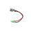 Charging Port Replacement Electric Scooter 3 Pin Charging Socket with 2 Wire Cable Dust Cover 7