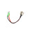 Charging Port Replacement Electric Scooter 3 Pin Charging Socket with 2 Wire Cable Dust Cover 4
