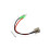 Charging Port Replacement Electric Scooter 3 Pin Charging Socket with 2 Wire Cable Dust Cover 2