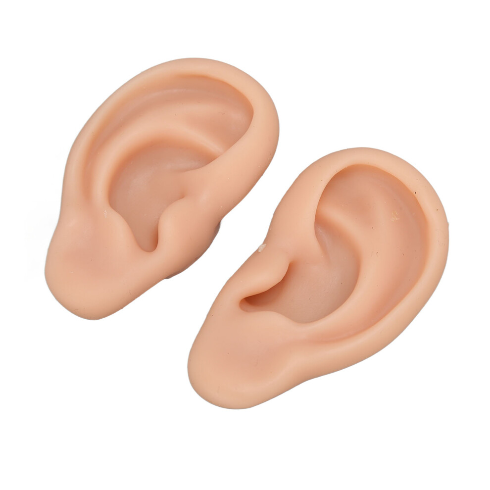 Silicone Piercing Model Soft Silicone Flexible Stretchy Reusable Human Body Piercing Practice Model Medium Skin Color
