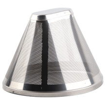 Korbfilter aus Edelstahl, grau, 12 cm x 8,8 cm