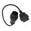 Cable OBD2 38 pines-16 pines, 1 par, negro ABS 10