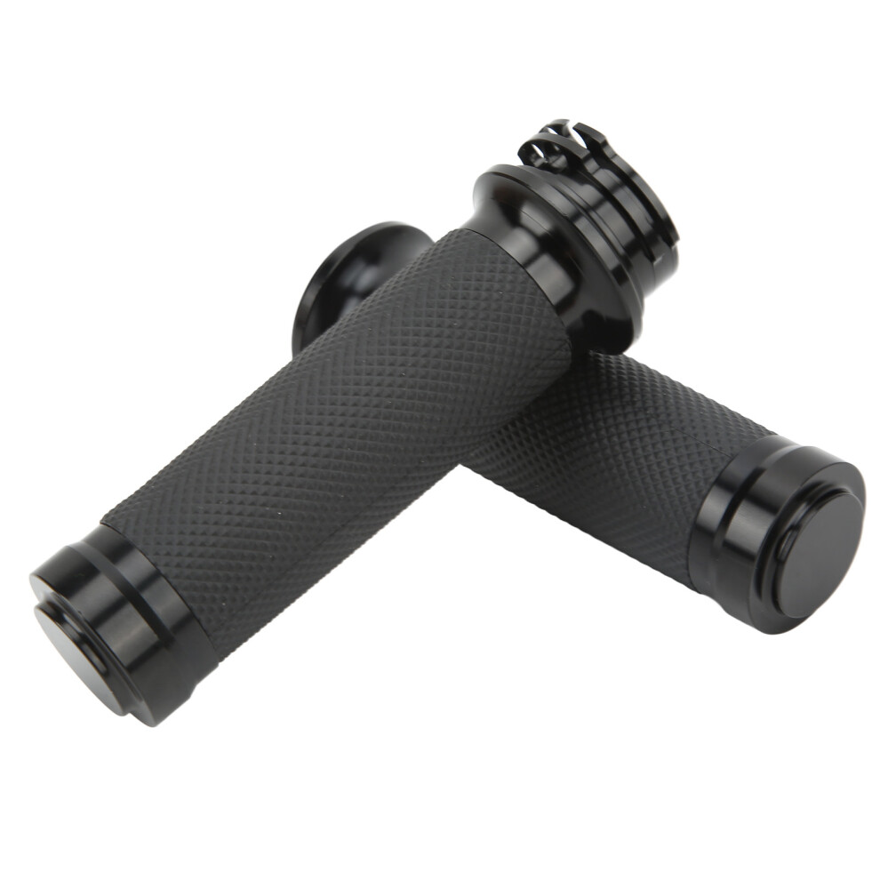 1 Pair 25Mm Motocycle Handlebar Grips Comfortable Grasp Anodized Universal Rust Proof For Motorbike Bicycles Black 8711319563101