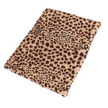 Beheizbares Heizkissen für Haustiere Waschbar Faltbar 3 Temperaturstufen USB Leopardendruck Matte