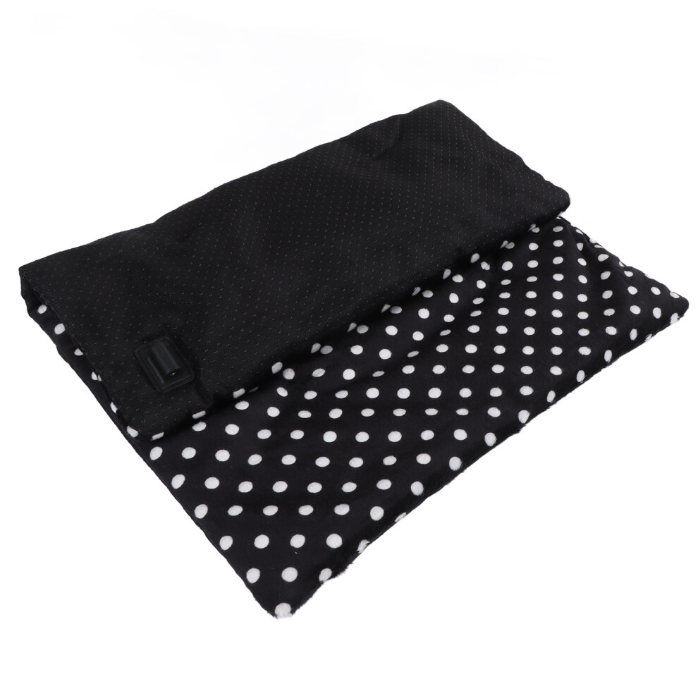 Heating Pad Washable Foldable 3 Temperature Adjustable USB Charging Pet Heated Pad for Cat Dog White Dot