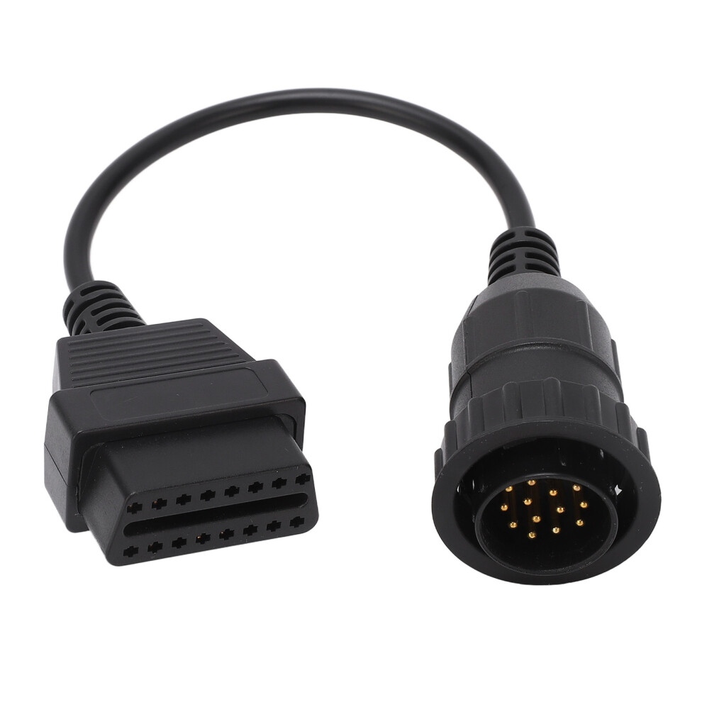 2Pcs Obd2 Connector Cable 14Pin Obd To 16Pin Diagnostic Tool Scanner Adapter Cable Replacement For MercedesâBenz 7631319563110
