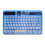 Retro Bluetooth-Tastatur Mini Slim 200 mAh Blau 13