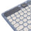 Retro Bluetooth-Tastatur Mini Slim 200 mAh Blau 8