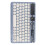 Retro Bluetooth-Tastatur Mini Slim 200 mAh Blau 11