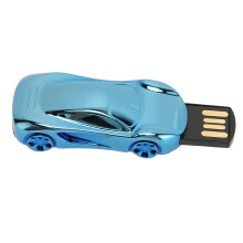 Mini unidad flash USB 2.0 con forma de coche azul 32 GB