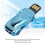 Mini unidad flash USB 2.0 con forma de coche azul 32 GB 7