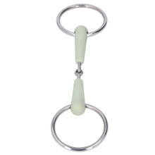 130mm Mundstück Snaffel mit Kette Edelstahl 164g