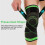 Rodillera 72 g Ajustable S-XXL Negro/Verde 2