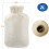 Wärmeflasche 2L Beige Plüschbezug 30x20x4cm 1