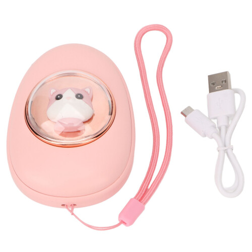2-in-1 Space-Kapsel-Handwärmer 1800 mAh Rosa Katze 1