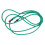 Schwimm-Tether-Gürtel 6 mm/10 mm 4 m elastisches Seil grün 1