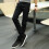 Herren Freizeit-Slim-Fit-Stretchhose Schwarz 33, Winter Herbst 1