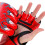 Halbfinger-Boxhandschuhe Rot 310g 24x13x5cm 1