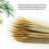 Brochetas desechables de bambú 100g 3mm x 15cm Natural 10