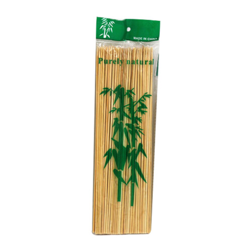 Brochetas desechables de bambú 100g 3mm x 15cm Natural 1