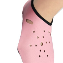 Calcetines antideslizantes de neopreno engrosado color rosa talla XL 25,5 cm