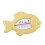Baby-Badethermometer Gelb 14,5x9,5 cm/5,7x3,7 in 5