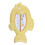 Baby-Badethermometer Gelb 14,5x9,5 cm/5,7x3,7 in 2