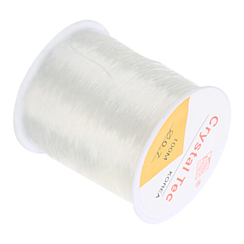 4 Rollen Perlenfaden 109.4yd 0.7mm transparent 2