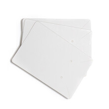 100 Stück Kraft-Ohrring-Präsentationskarten 6x9 cm mit 100 OPP-Beuteln