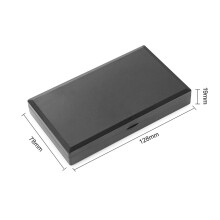 Balanza digital de bolsillo plateada de 200 g con lectura de 0,01 g, 129x76x20 mm