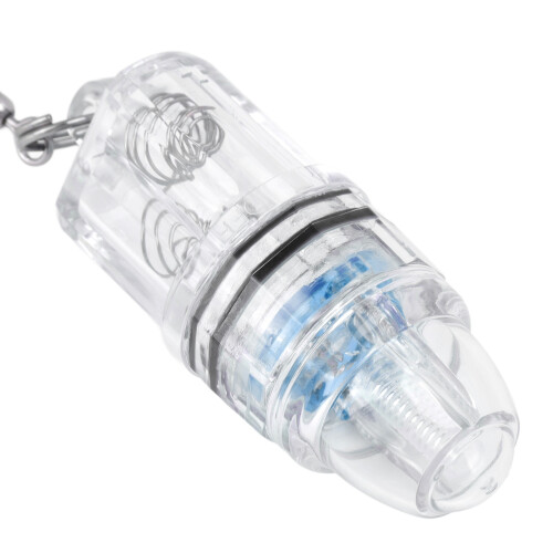 Señuelo de pesca LED Deep Drop azul claro 2 pilas AA 2
