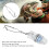 Señuelo de pesca LED Deep Drop azul claro 2 pilas AA 12