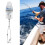 Señuelo de pesca LED Deep Drop azul claro 2 pilas AA 16