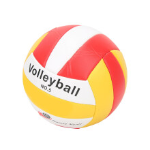Volleyball Thicken Soft Leather for Indoor Outdoor Teaching Training Competition Beach Red Official Size 5