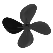 Hoja de ventilador para estufa Modelo 18 cm negro 4 aspas