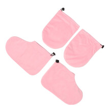 Paraffin Wax Glove Booties Women Soft Lint SPA Hot Wax Thermal Treatment Mitts Booties for Hand Foot Care