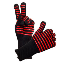 2 Stück BBQ-Handschuhe aus Aramid 1313, 31,4x16,3x1,3 cm