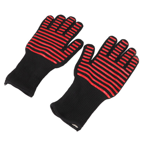 Aramida1313-2PcsBBQGuantes31.4x16.3x1.3cmNegro 1