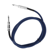 Cable de guitarra de 2 polos 6.35mm blindado con reducción de ruido 1.8m/5.9ft