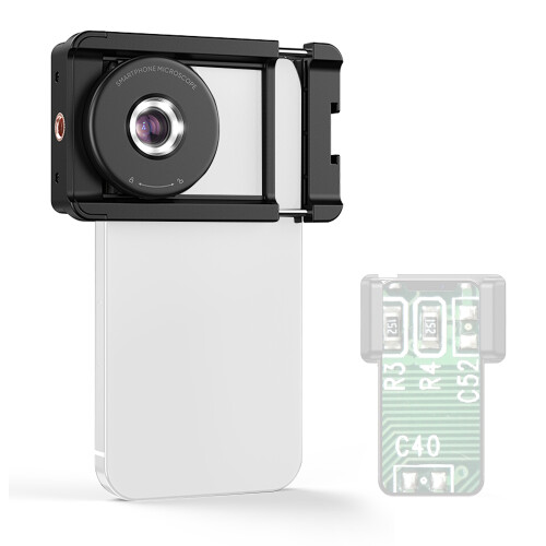 Portable Microscope Universal Mobilephone Microscope with 6 LED Lights No Need APP with CPL Multifunctional Microscope for Daily Observatio 2