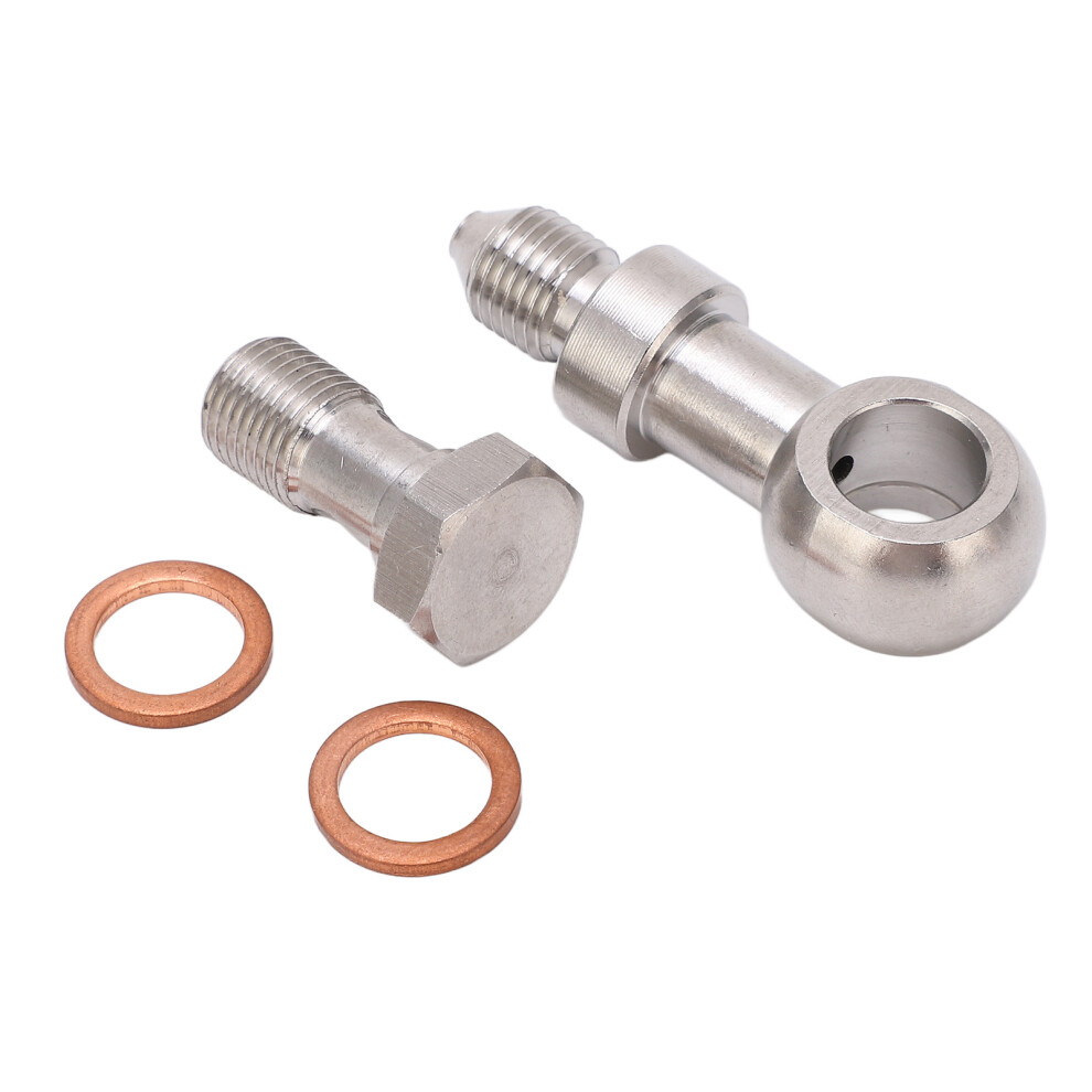 Banjo Bolt Kit M10x1.0 Stainless Steel Oil Resistant Hose Barb Washer Kit For Turbo Oil Feed 1.5Mm Restrictor 6951319584252