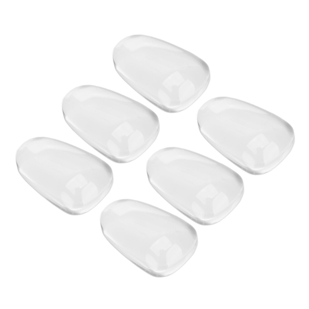 50pcs Nail Color Board Tips Round Head Water Drop DIY Clear Glass Nail Art Display for Nail Beauty